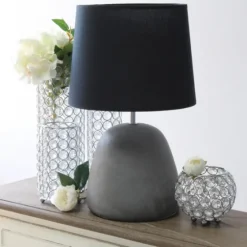 Emma Concrete Table Lamp With Shade-Kirkland's Home Shop