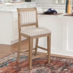 Emma Gray Counter Stool With Nailhead Trim-Kirkland's Home Store