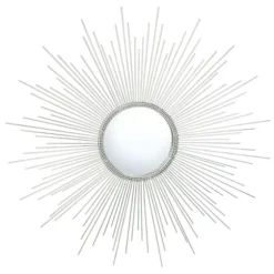 Emme Silver Sunburst Wall Mirror-Kirkland's Home Discount