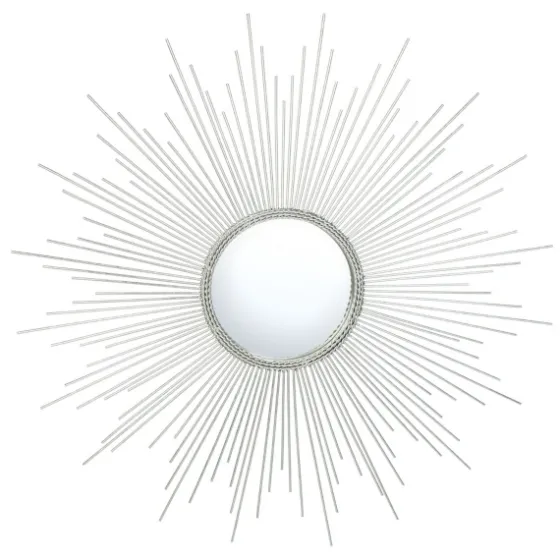 Emme Silver Sunburst Wall Mirror-Kirkland's Home Discount