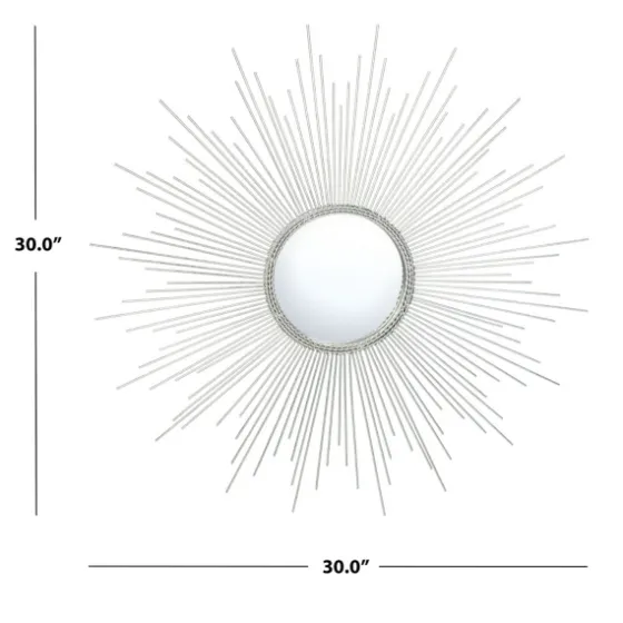 Emme Silver Sunburst Wall Mirror-Kirkland's Home Discount