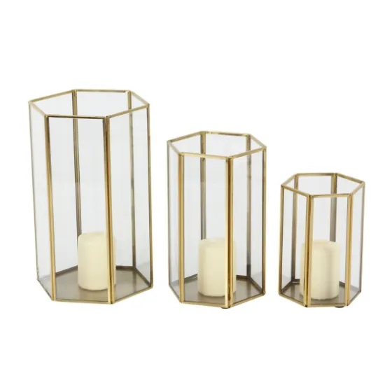 En Geometric 3-Pc. Decorative Lantern Set-Kirkland's Home Best Sale