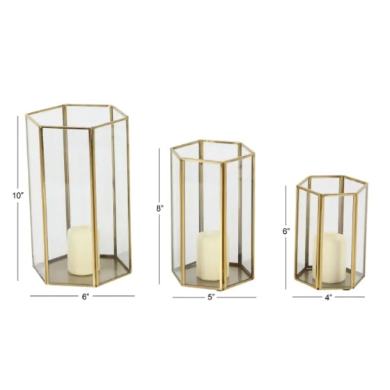 En Geometric 3-Pc. Decorative Lantern Set-Kirkland's Home Best Sale