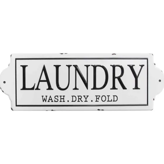 Enamel Laundry Wash Dry Fold Wall Plaque-Kirkland's Home Best