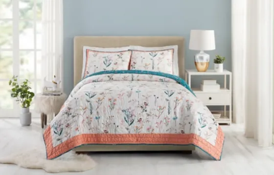 English Garden Full/Queen 3-Pc. Quilt Set-Kirkland's Home Discount
