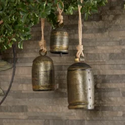 Engraved Hanging Decorative Bells, Set Of 3-Kirkland's Home Shop