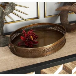 Engraved Metal Mandala Trays, Set Of 2-Kirkland's Home Online