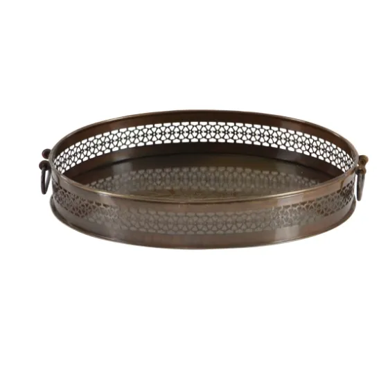 Engraved Metal Mandala Trays, Set Of 2-Kirkland's Home Online
