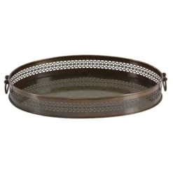 Engraved Metal Mandala Trays, Set Of 2-Kirkland's Home Online