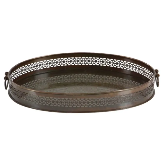 Engraved Metal Mandala Trays, Set Of 2-Kirkland's Home Online