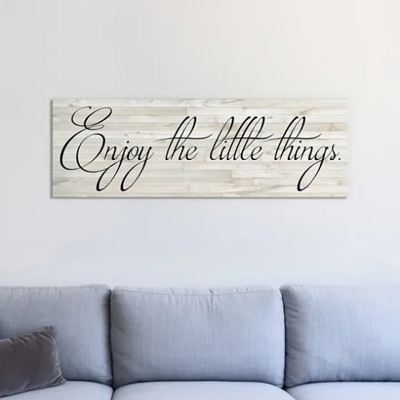 Enjoy The Little Things Canvas Art Print, 36X12-Kirkland's Home Cheap