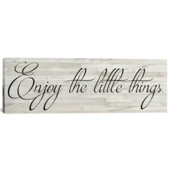 Enjoy The Little Things Canvas Art Print, 36X12-Kirkland's Home Cheap