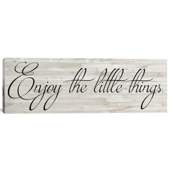 Enjoy The Little Things Canvas Art Print, 36X12-Kirkland's Home Cheap