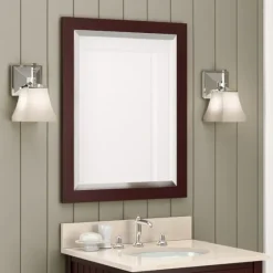 Espresso Beveled Vanity Mirror-Kirkland's Home Shop