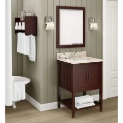 Espresso Beveled Vanity Mirror-Kirkland's Home Shop