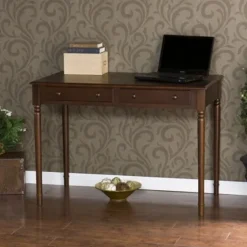 Espresso Classic 2-Drawer Wood Desk-Kirkland's Home Best Sale