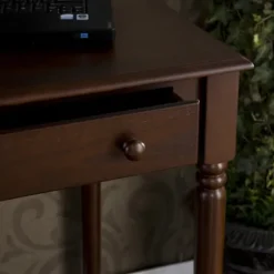 Espresso Classic 2-Drawer Wood Desk-Kirkland's Home Best Sale
