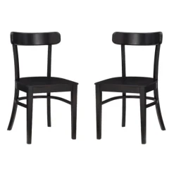 Espresso Curved Plank 2-Pc. Accent Chair Set-Kirkland's Home Sale