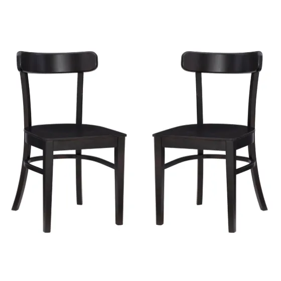 Espresso Curved Plank 2-Pc. Accent Chair Set-Kirkland's Home Sale