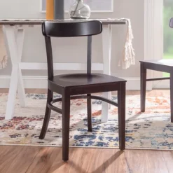 Espresso Curved Plank 2-Pc. Accent Chair Set-Kirkland's Home Sale