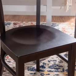 Espresso Curved Plank 2-Pc. Accent Chair Set-Kirkland's Home Sale
