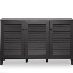 Espresso 3-Door Wood Cabinet-Kirkland's Home Cheap