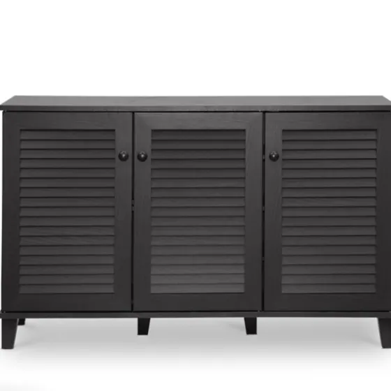 Espresso 3-Door Wood Cabinet-Kirkland's Home Cheap