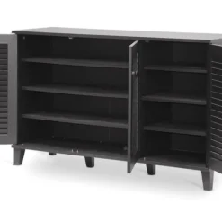 Espresso 3-Door Wood Cabinet-Kirkland's Home Cheap