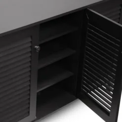 Espresso 3-Door Wood Cabinet-Kirkland's Home Cheap