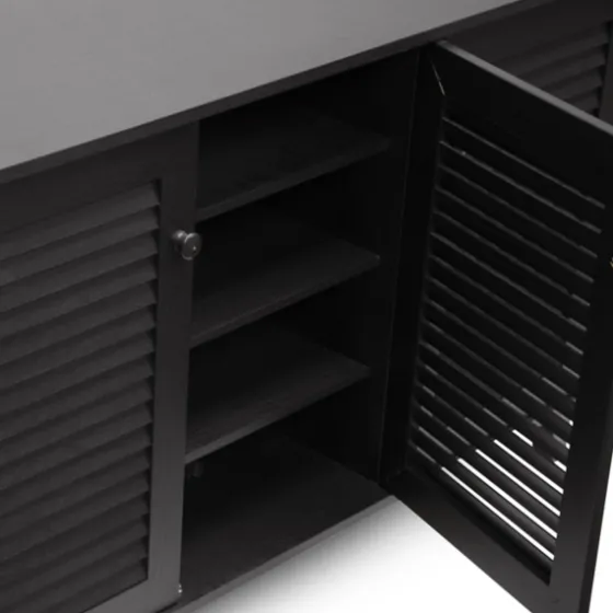 Espresso 3-Door Wood Cabinet-Kirkland's Home Cheap