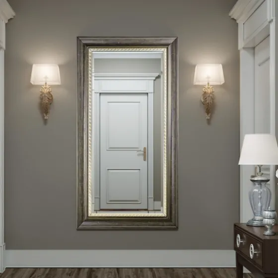 Espresso Framed Leaner Mirror-Kirkland's Home Outlet