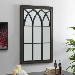 Espresso Grandview Arched Frame Wall Mirror-Kirkland's Home Online
