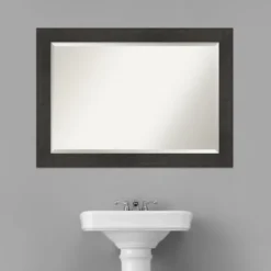 Espresso Plank Beveled Mirror-Kirkland's Home Fashion