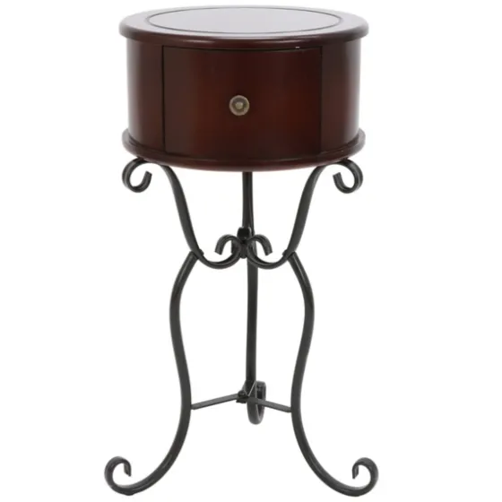 Espresso Round Accent Table-Kirkland's Home New