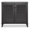 Espresso Shutter Door Wooden Cabinet-Kirkland's Home Online