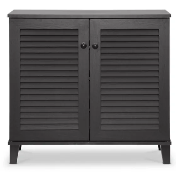 Espresso Shutter Door Wooden Cabinet-Kirkland's Home Online