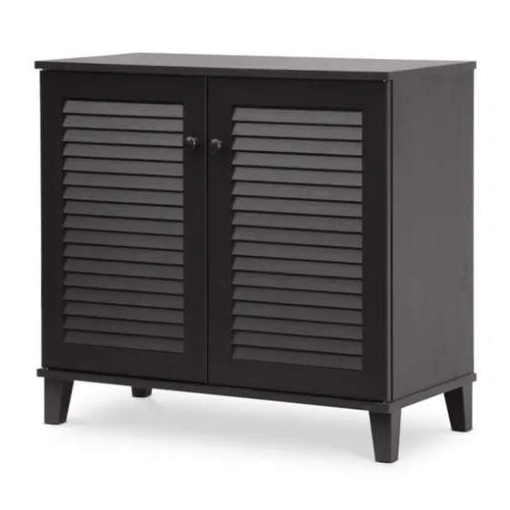 Espresso Shutter Door Wooden Cabinet-Kirkland's Home Online