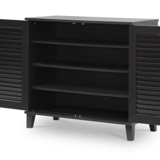 Espresso Shutter Door Wooden Cabinet-Kirkland's Home Online