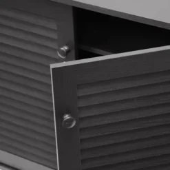 Espresso Shutter Door Wooden Cabinet-Kirkland's Home Online
