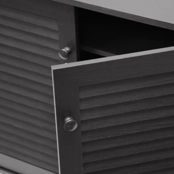 Espresso Shutter Door Wooden Cabinet-Kirkland's Home Online