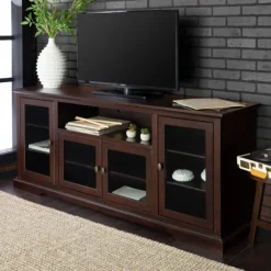 Espresso Wood Highboy Tv Stand-Kirkland's Home Sale