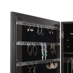 Espresso Wood Mirror Armoire-Kirkland's Home Cheap