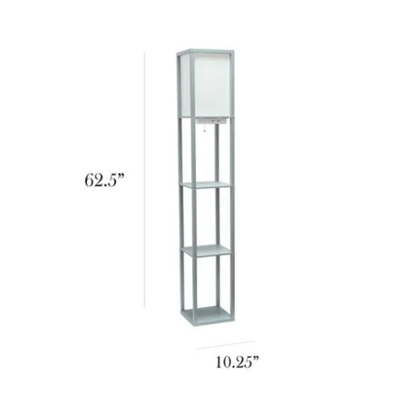 Etagere Shelf Charging Floor Lamp-Kirkland's Home Flash Sale