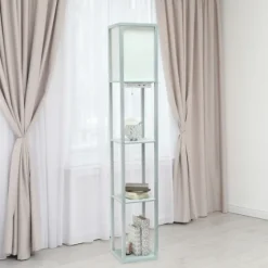 Etagere Shelf Charging Floor Lamp-Kirkland's Home Flash Sale