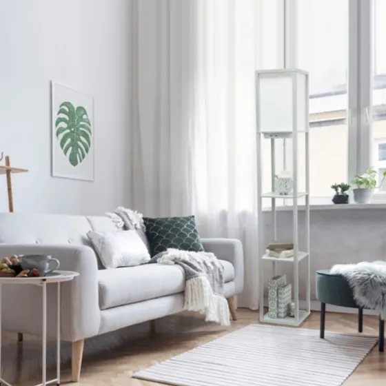 Etagere Shelf Charging Floor Lamp-Kirkland's Home Flash Sale