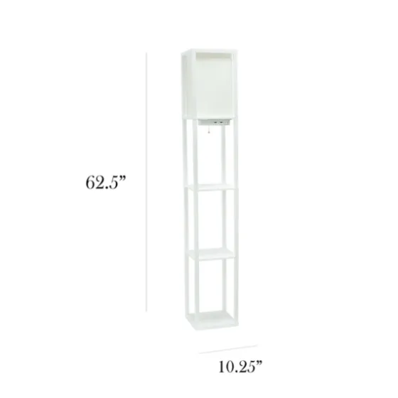 Etagere Shelf Charging Floor Lamp-Kirkland's Home Sale