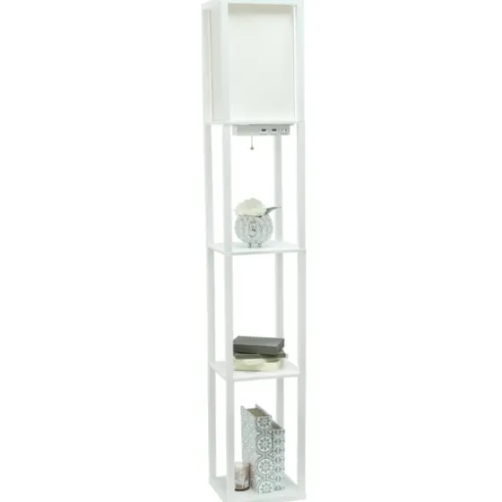 Etagere Shelf Charging Floor Lamp-Kirkland's Home Sale
