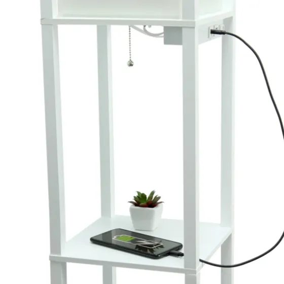 Etagere Shelf Charging Floor Lamp-Kirkland's Home Sale