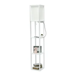 Etagere Shelf Charging Floor Lamp-Kirkland's Home Sale