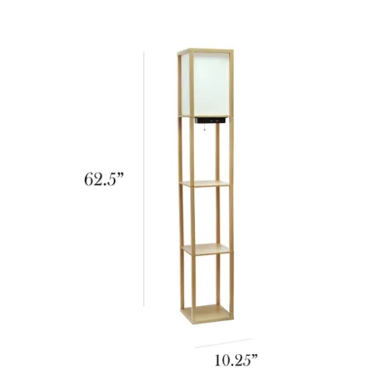 Etagere Shelf Charging Floor Lamp-Kirkland's Home Cheap